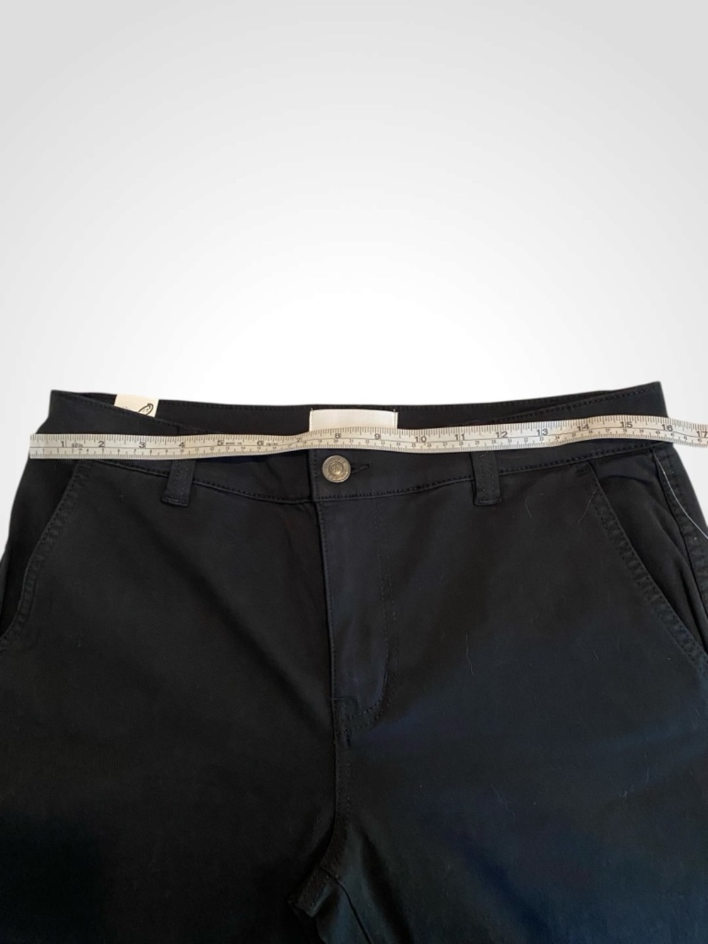 Current/Elliott The Confidant Women’s Black Cropped Straight-Leg Pants NWT 28 - Picture 10 of 12